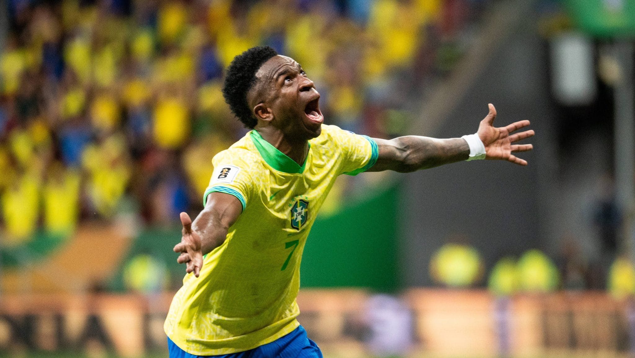 Vini Jr enfim &eacute; o protagonista que tanto se espera e mascara problemas da Sele&ccedil;&atilde;o