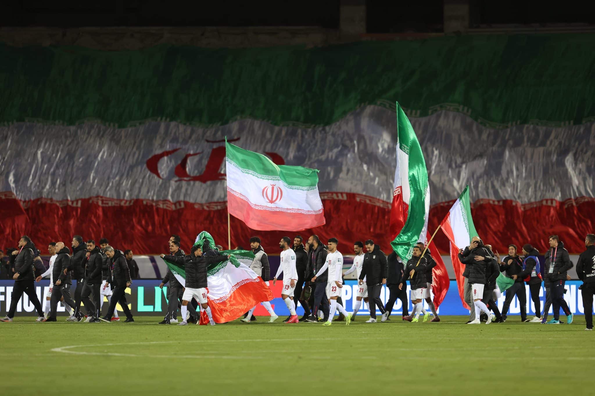 Sele&ccedil;&atilde;o do Ir&atilde; comemora classifica&ccedil;&atilde;o &agrave; Copa do Mundo de 2026