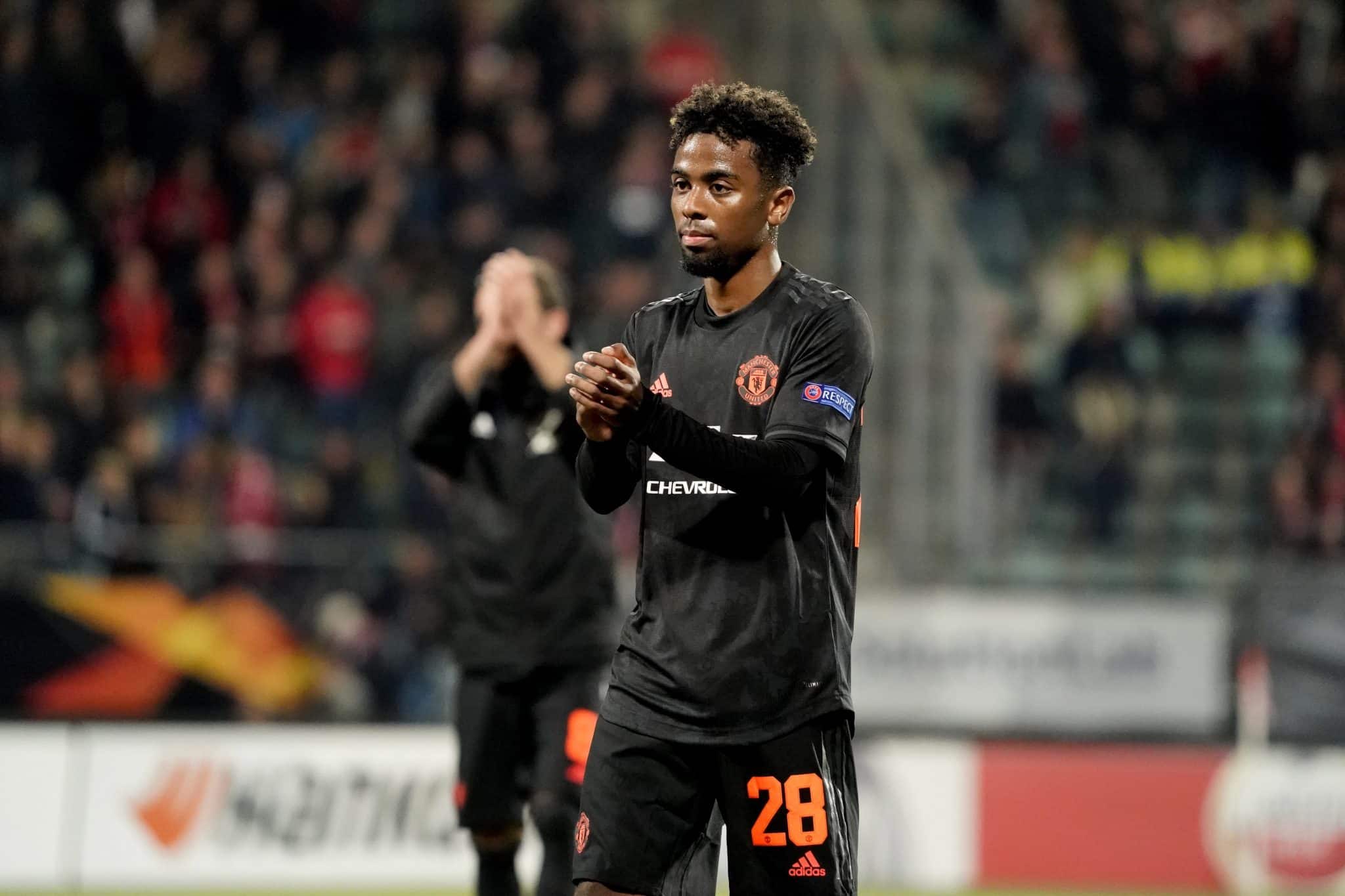 Angel Gomes nos tempos de Manchester United 