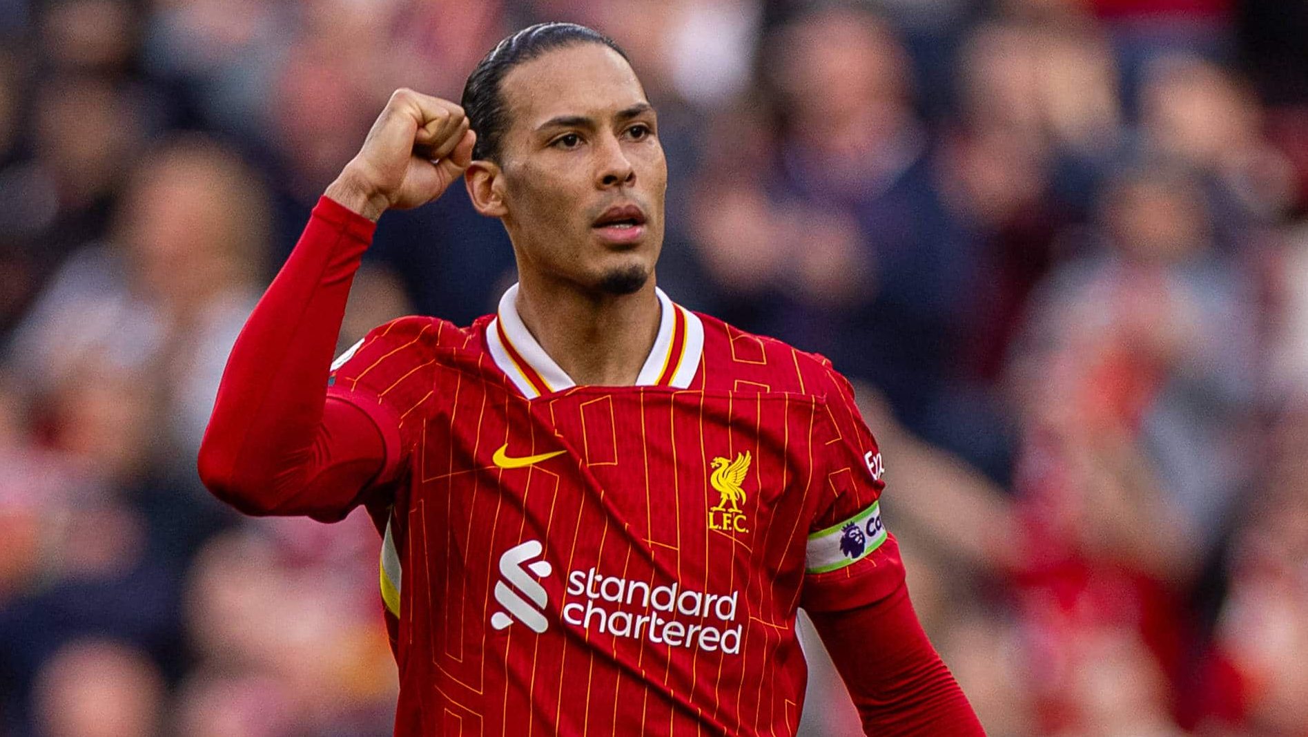 O que van Dijk disse ao dono do PSG ap&oacute;s elimina&ccedil;&atilde;o do Liverpool em Anfield