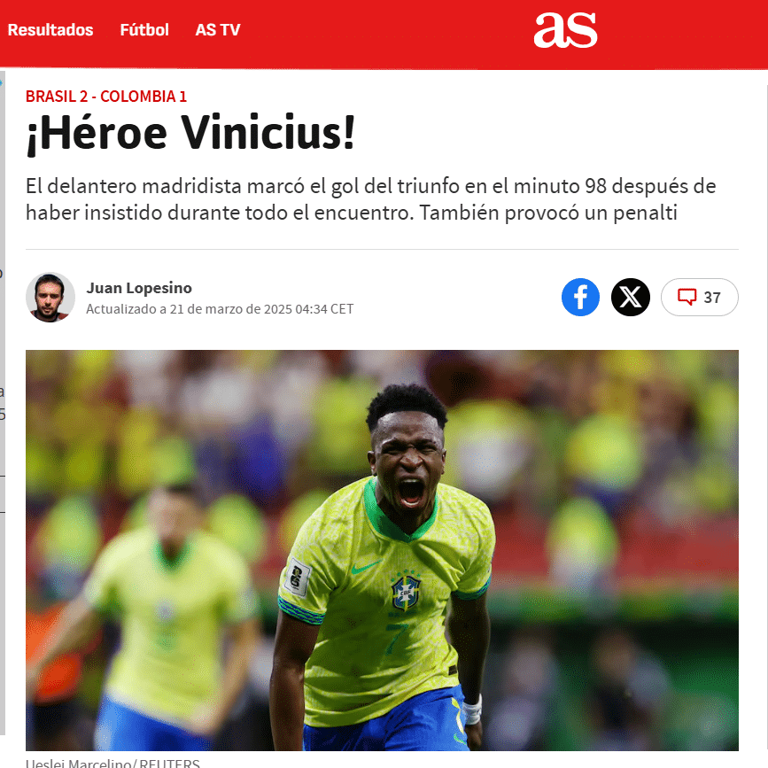 Vinicius Jr. decide para a sele&ccedil;&atilde;o brasileira