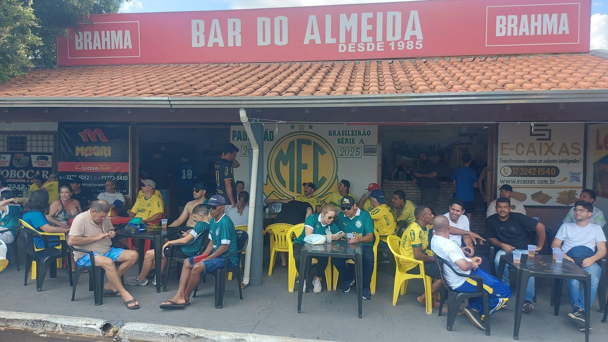 Bar do Almeida antes de Mirassol x Palmeiras pelo Campeonato Paulista 