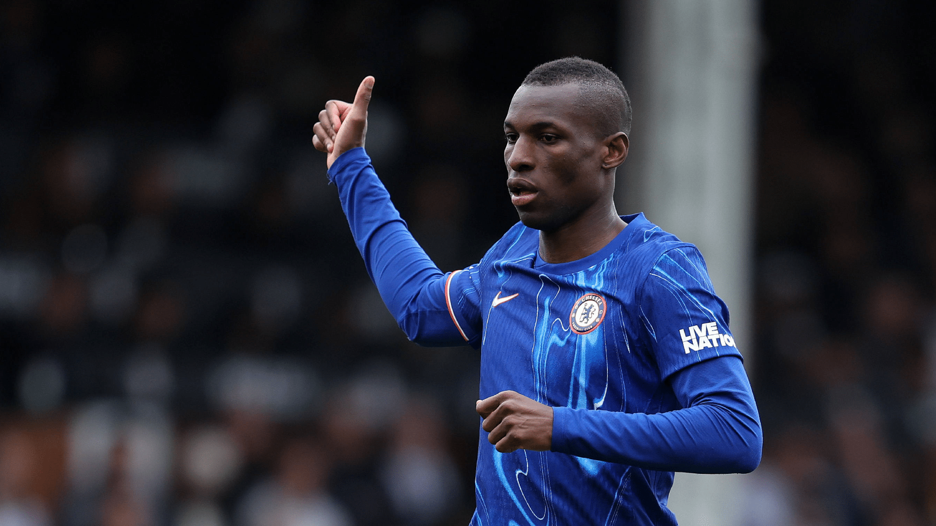 Nicolas Jackson em a&ccedil;&atilde;o no Chelsea na Premier League