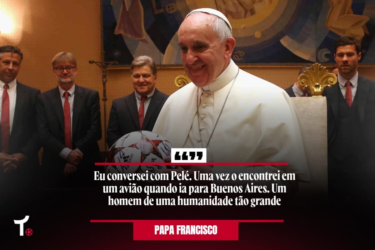 Papa Francisco adorava o Rei Pel&eacute;