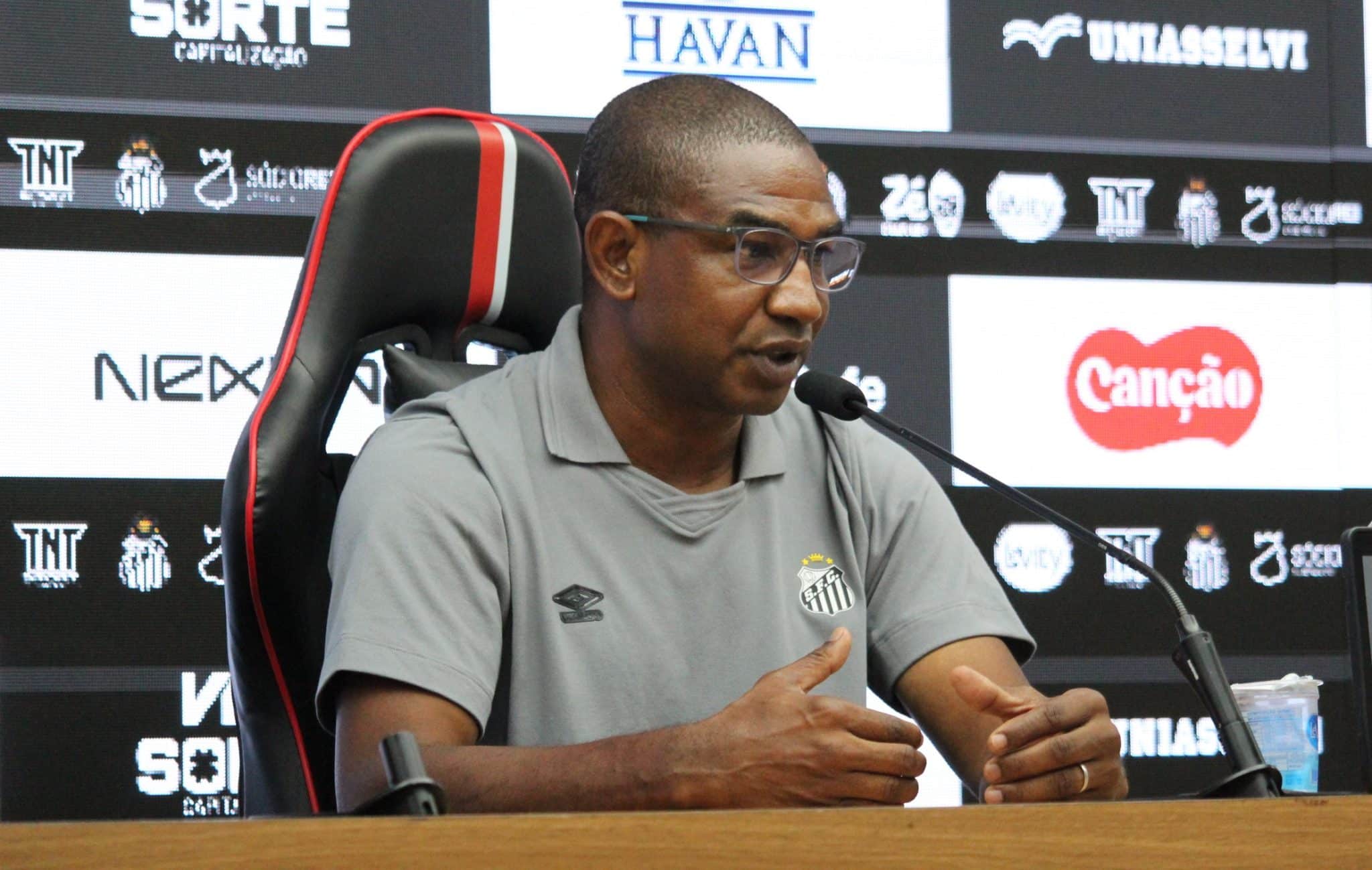 Sampaio como t&eacute;cnico do Santos 