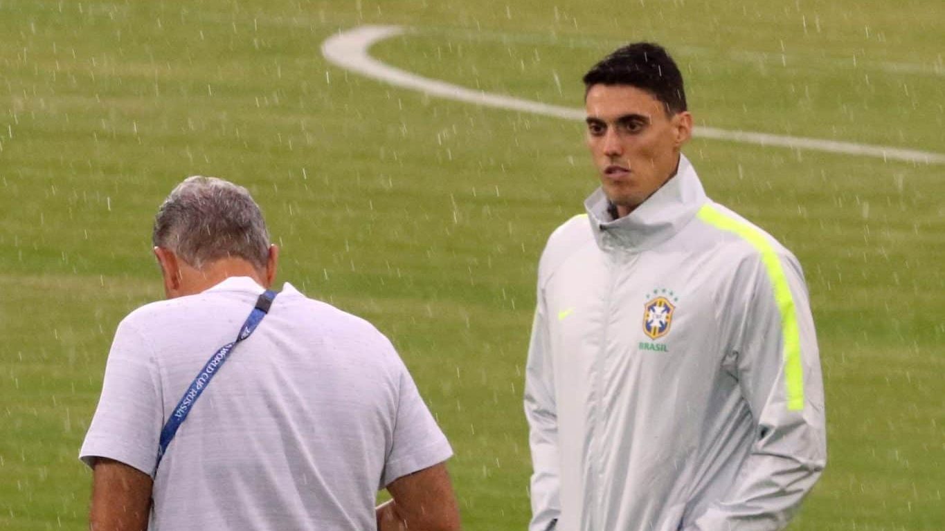 Tite e o filho Matheus Bachi na sele&ccedil;&atilde;o brasileira