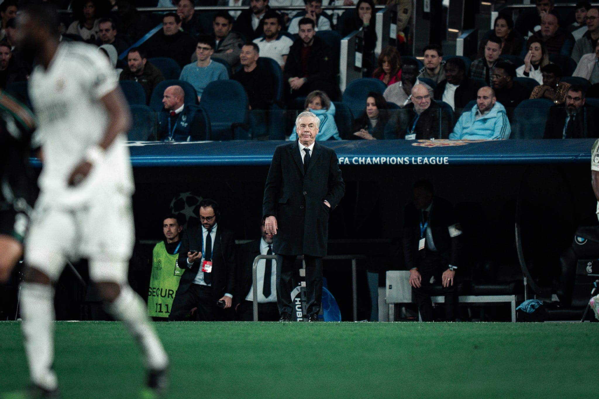 Ancelotti durante Real Madrid 1 x 2 Arsenal 
