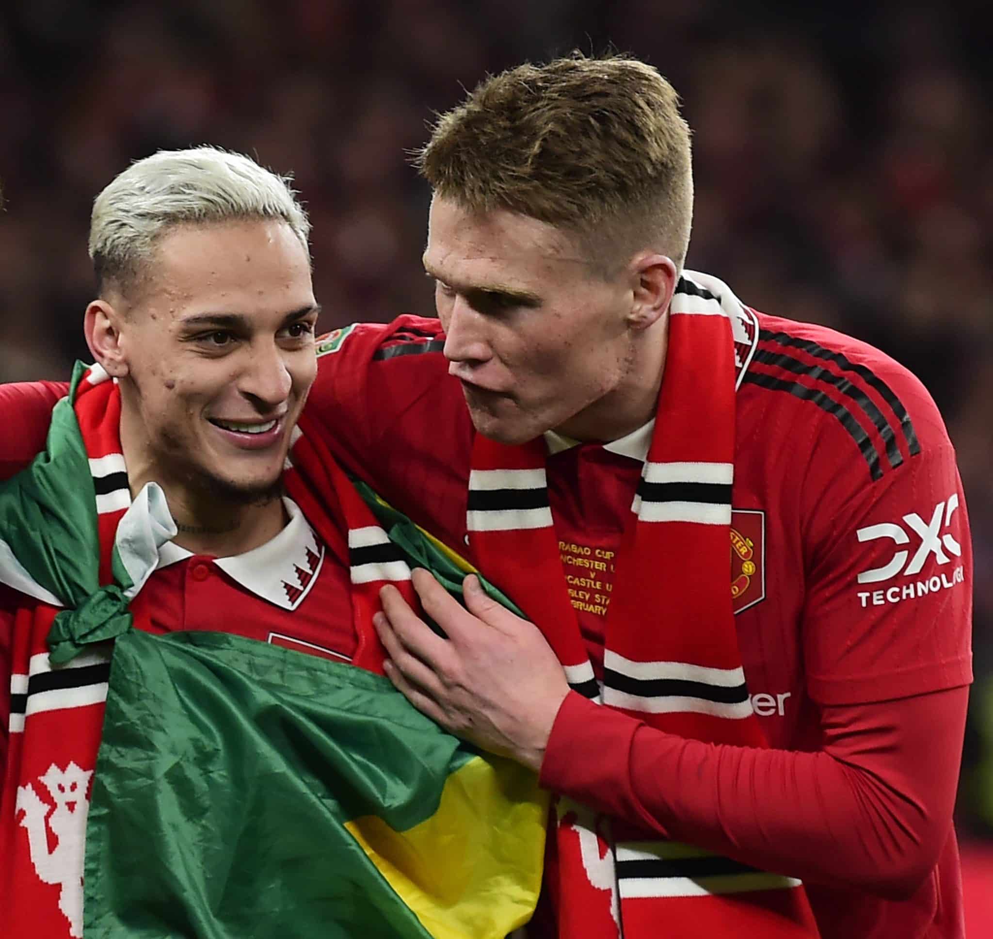 Antony e McTominay nos tempos de Manchester United