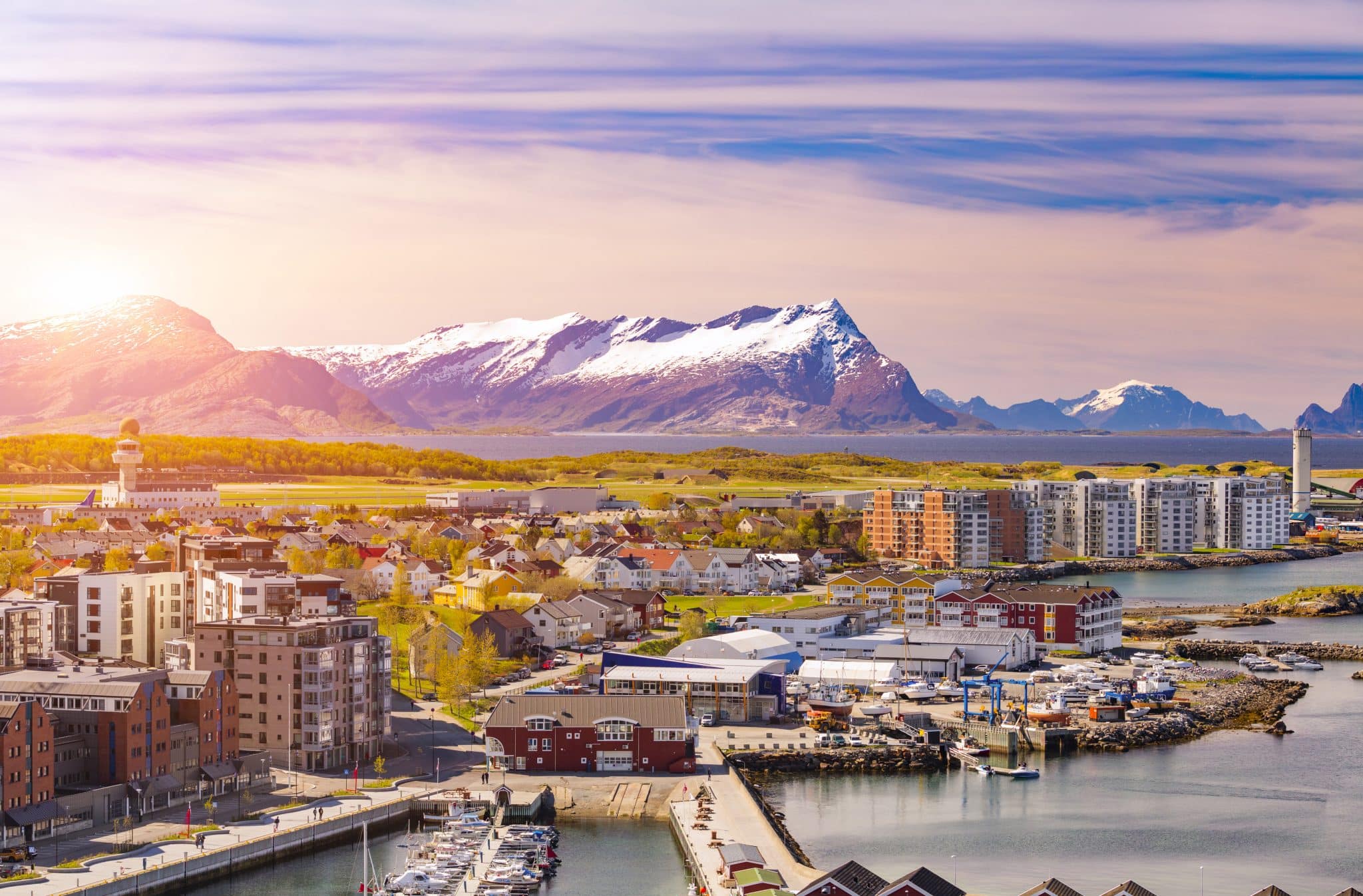 Cidade de Bodo, na Noruega