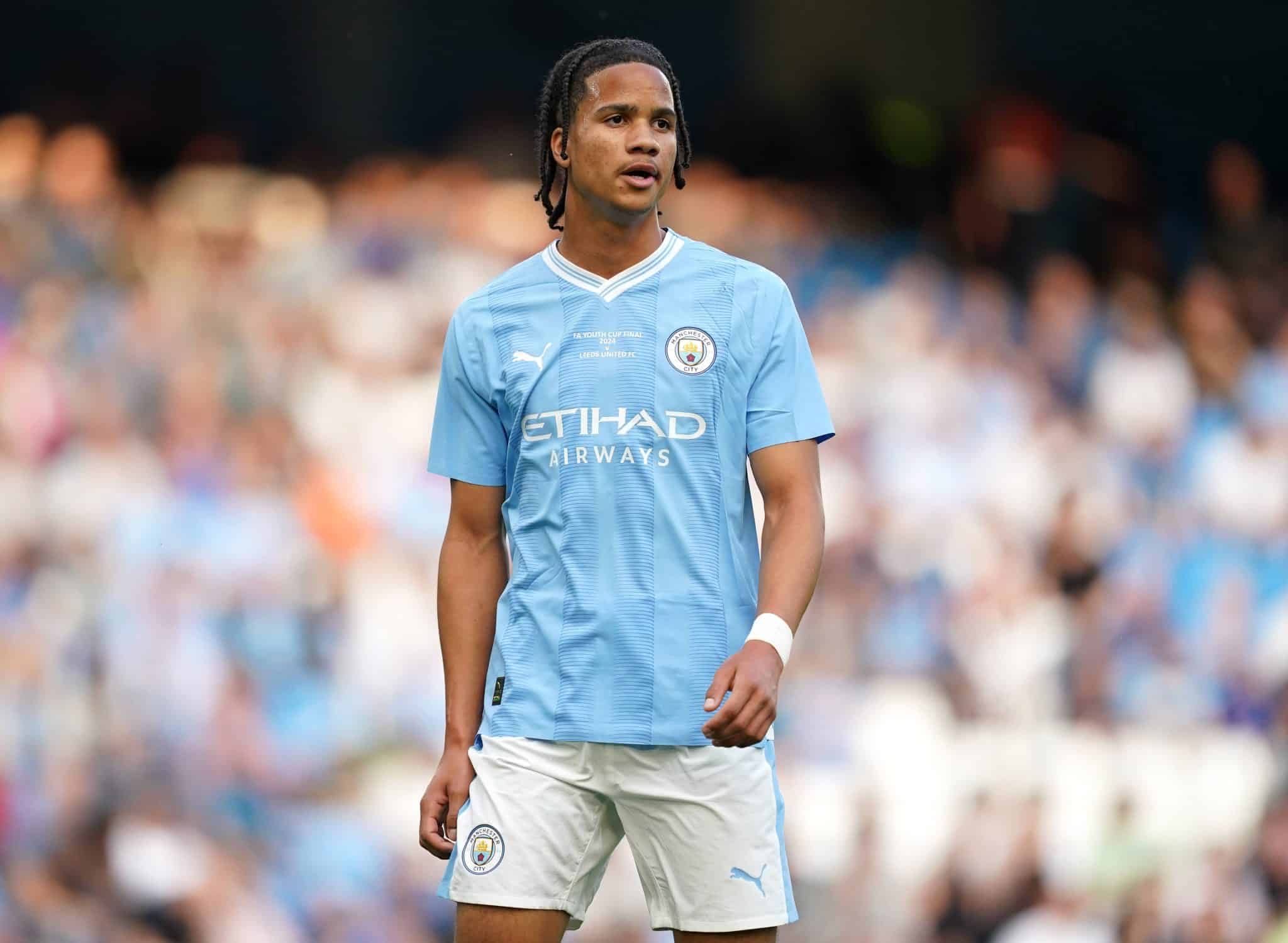 Manchester City v Leeds United &ndash; FA Youth Cup &ndash; Final &ndash; Etihad Stadium Manchester City s Divine Mukasa during the FA You