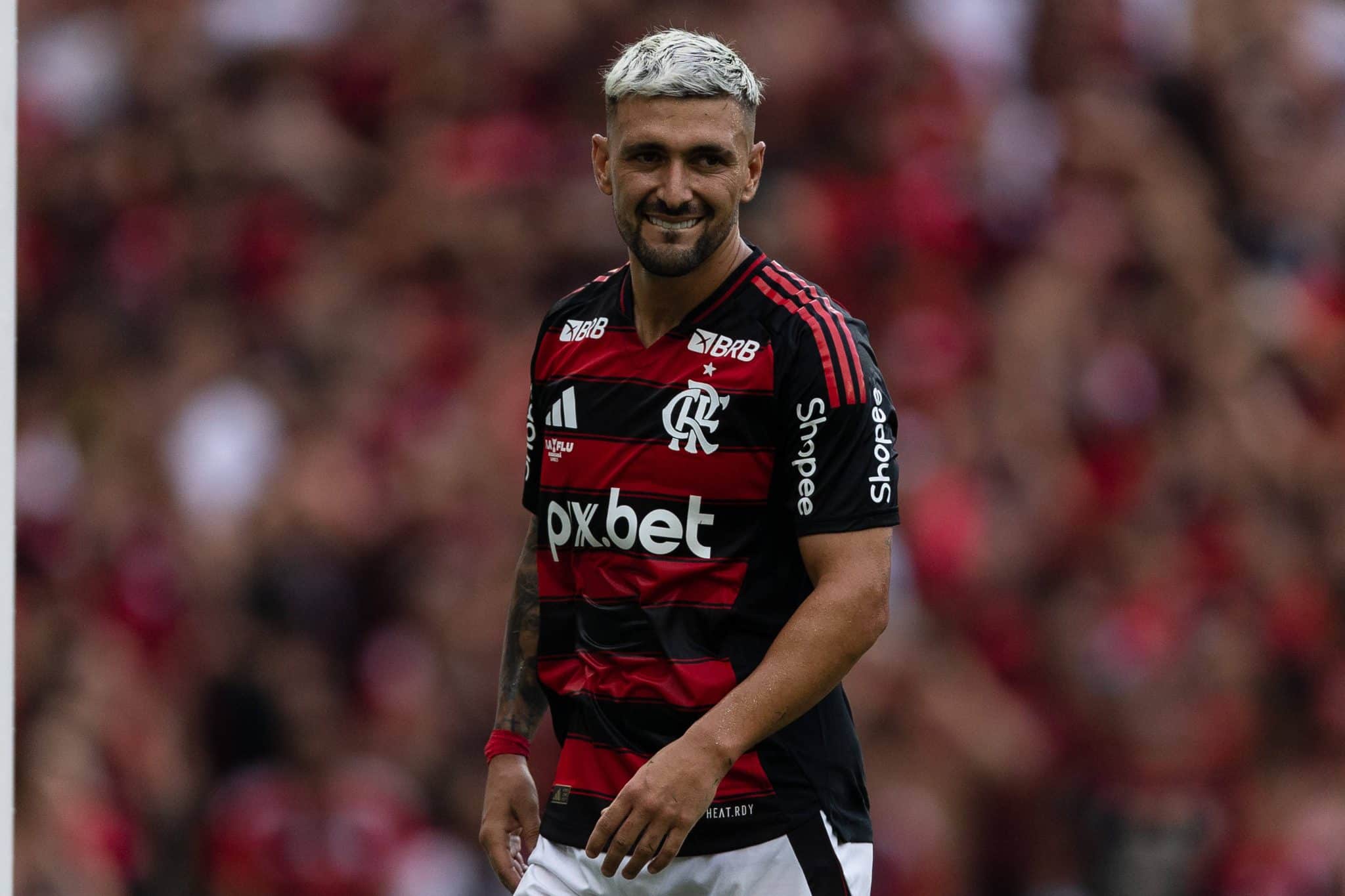 Arrascaeta marcou gola&ccedil;o pelo Flamengo Foto: (Imago)