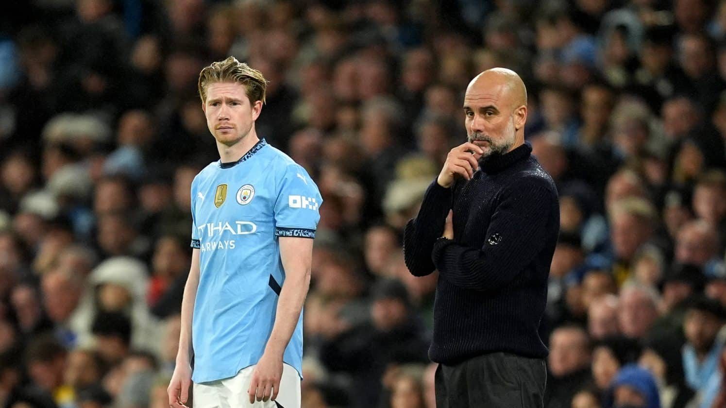 Est&aacute;tua para De Bruyne? Guardiola exalta craque em despedida do Manchester City