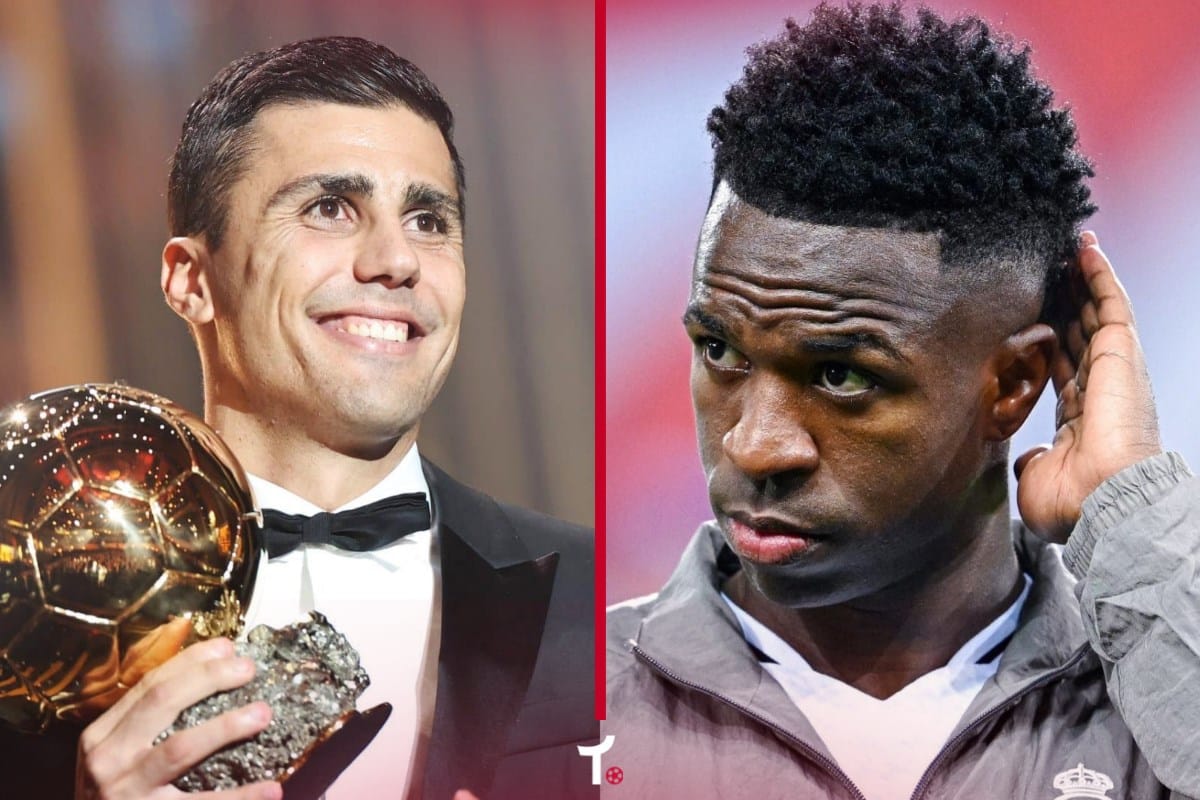 Rodri superou Vinicius Jr na Bola de Ouro 2024