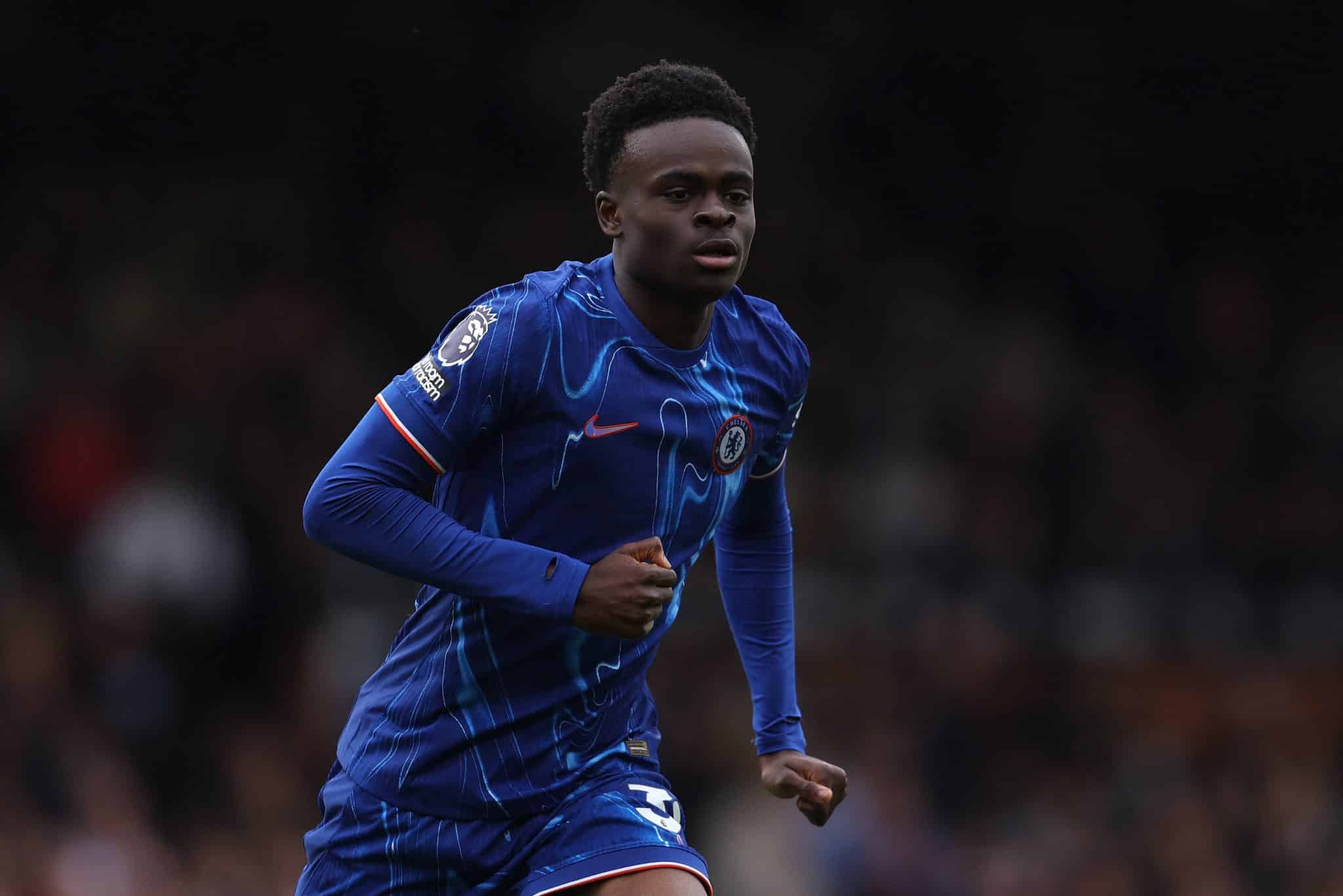 Tyrique George em a&ccedil;&atilde;o pelo Chelsea na Premier League
