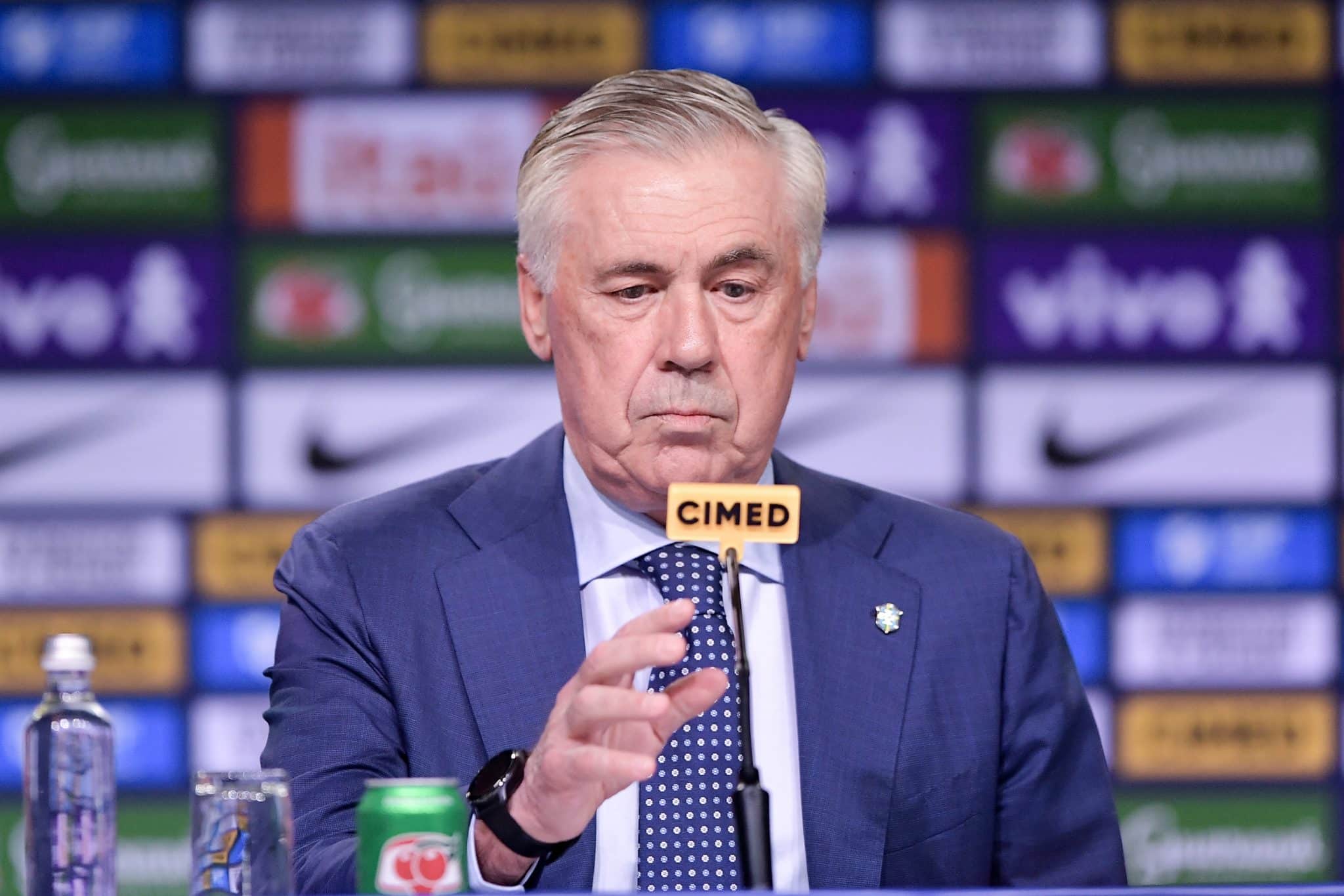 Neymar, Vini Jr, estilo de jogo: Ancelotti distribui recados em primeira coletiva pela Sele&ccedil;&atilde;o