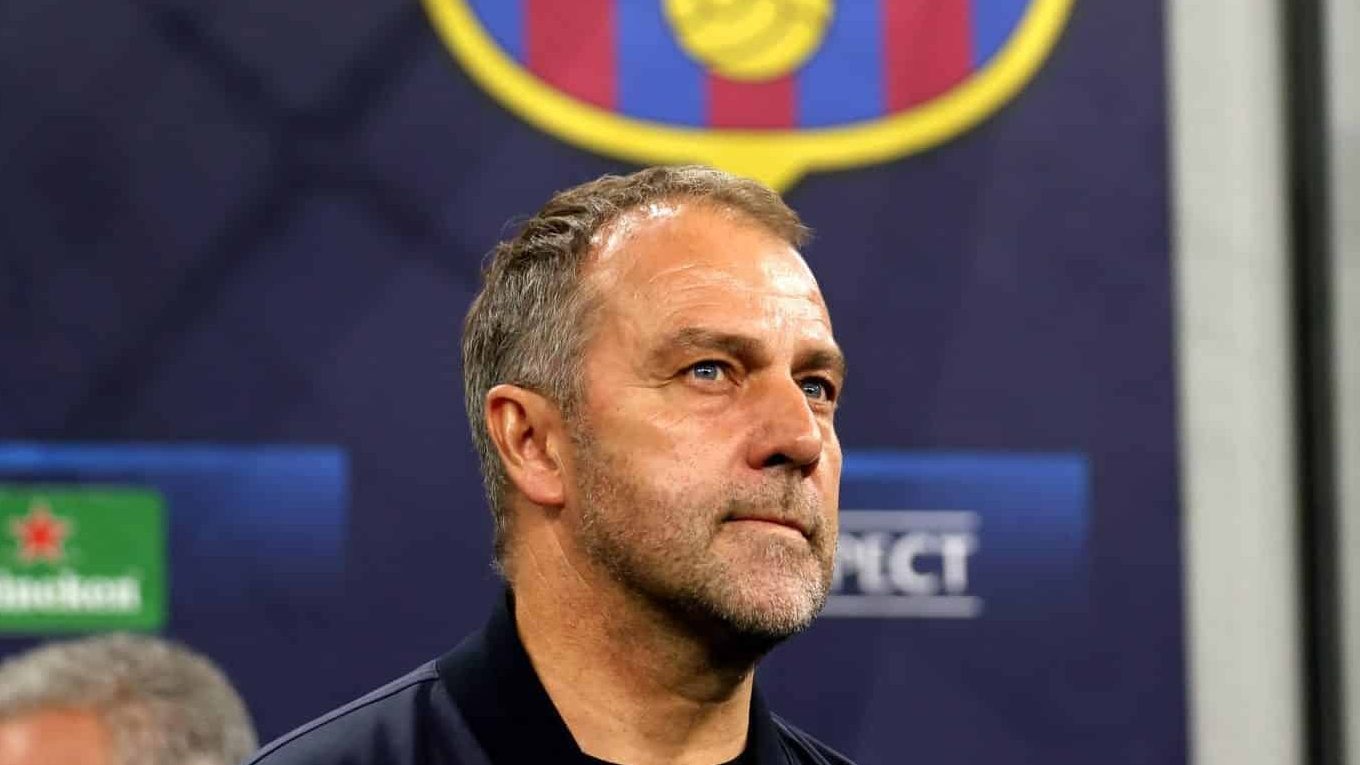 Hansi Flick, t&eacute;cnico do Barcelona Foto: (Imago)