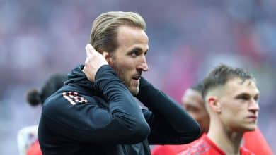 Da arquibancada, Harry Kane v&ecirc; Leipzig cancelar festa do t&iacute;tulo do Bayern e manter maldi&ccedil;&atilde;o