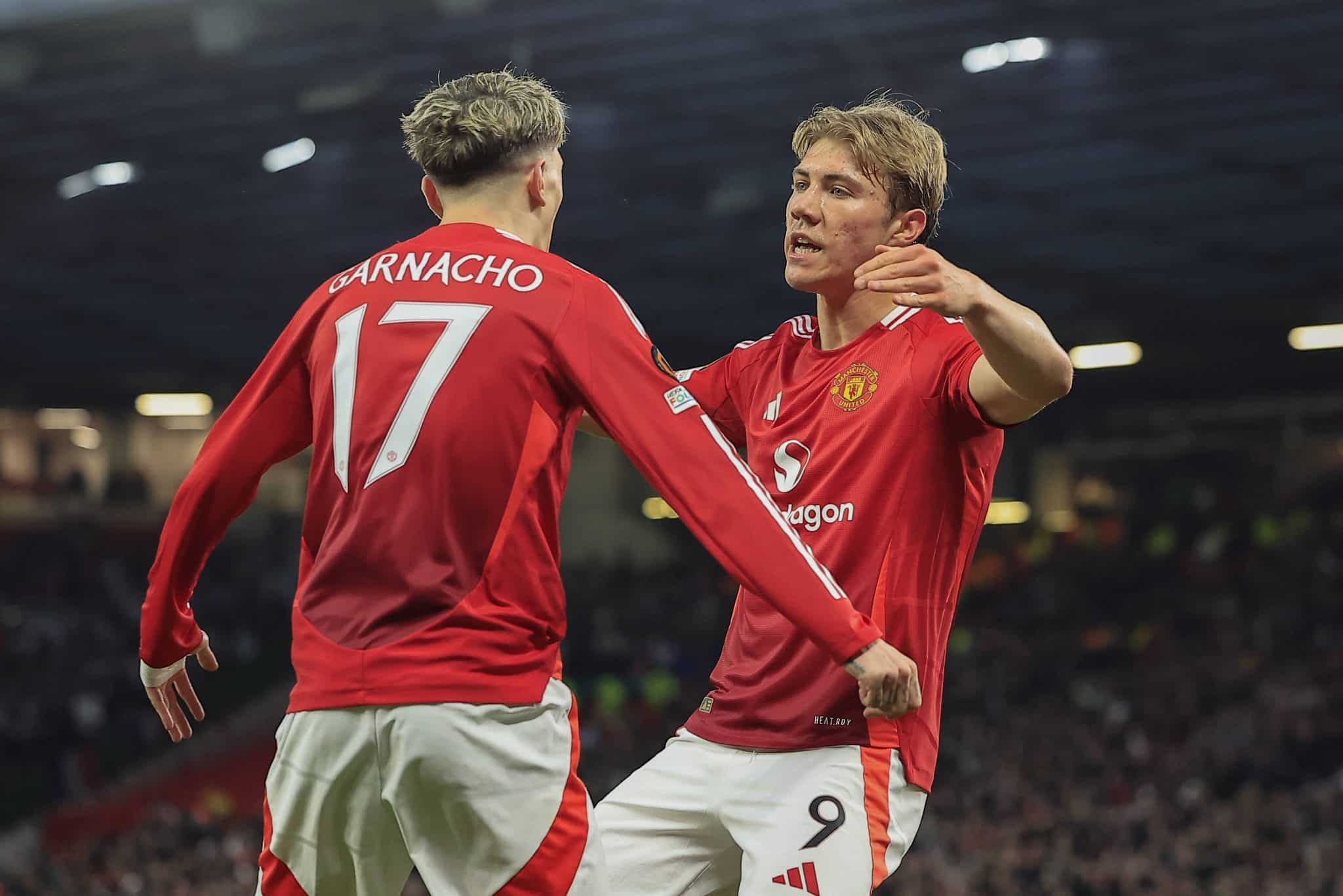 Garnacho e Hojlund pelo Manchester United