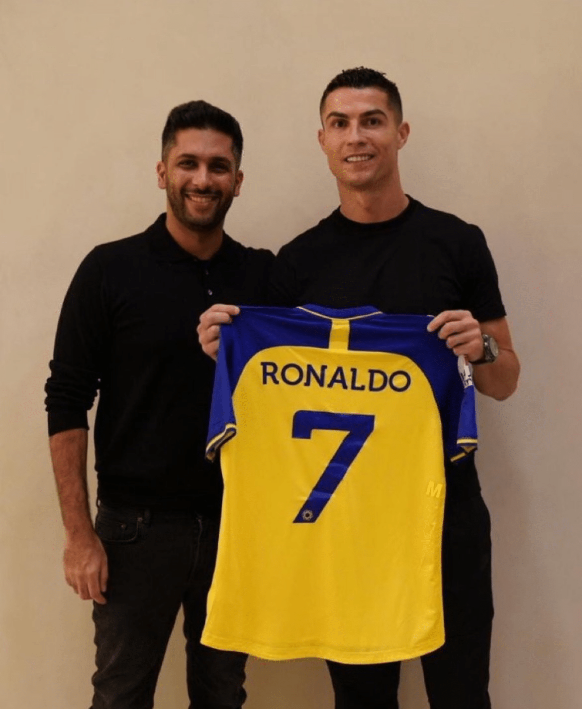 Mohamed Al Khereiji e Cristiano Ronaldo