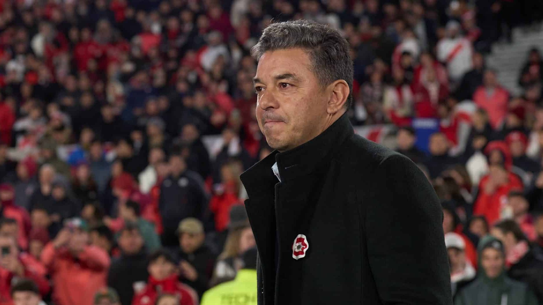 Ap&oacute;s perder joia para o Real, t&eacute;cnico do River critica mercado: &lsquo;Tudo mais precoce&rsquo;