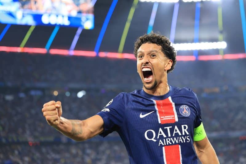 ‘Ele merece’: Marquinhos atinge marcas históricas ao erguer a Champions League pelo PSG