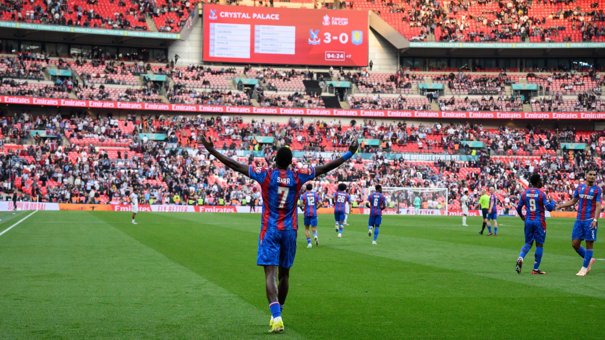 Crystal Palace venceu o Aston Villa e se classificou para a final da Copa da Inglaterra (Foto: Imago)