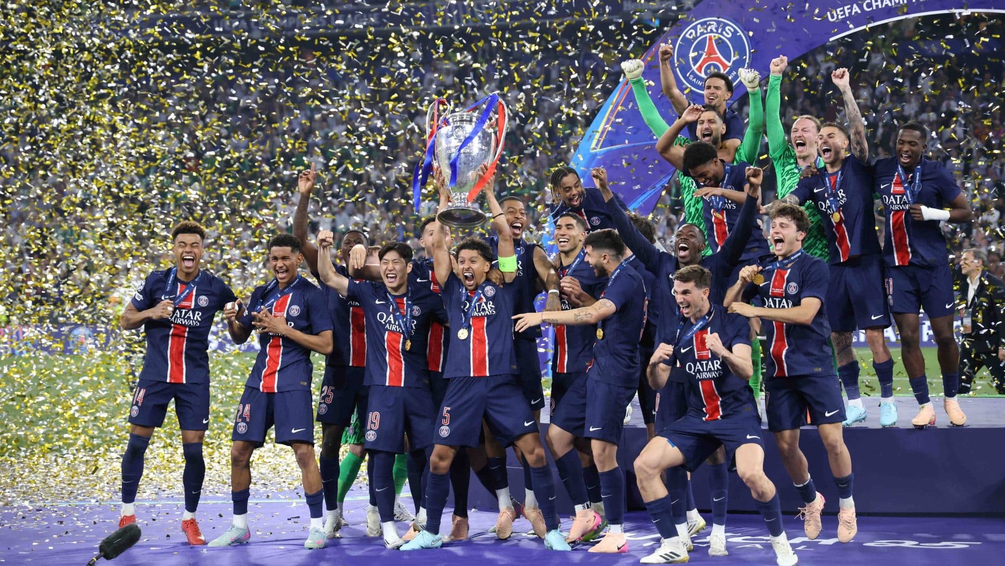 PSG, campe&atilde;o da Champions League, &eacute; um dos favoritos ao Mundial Foto: (Imago)
