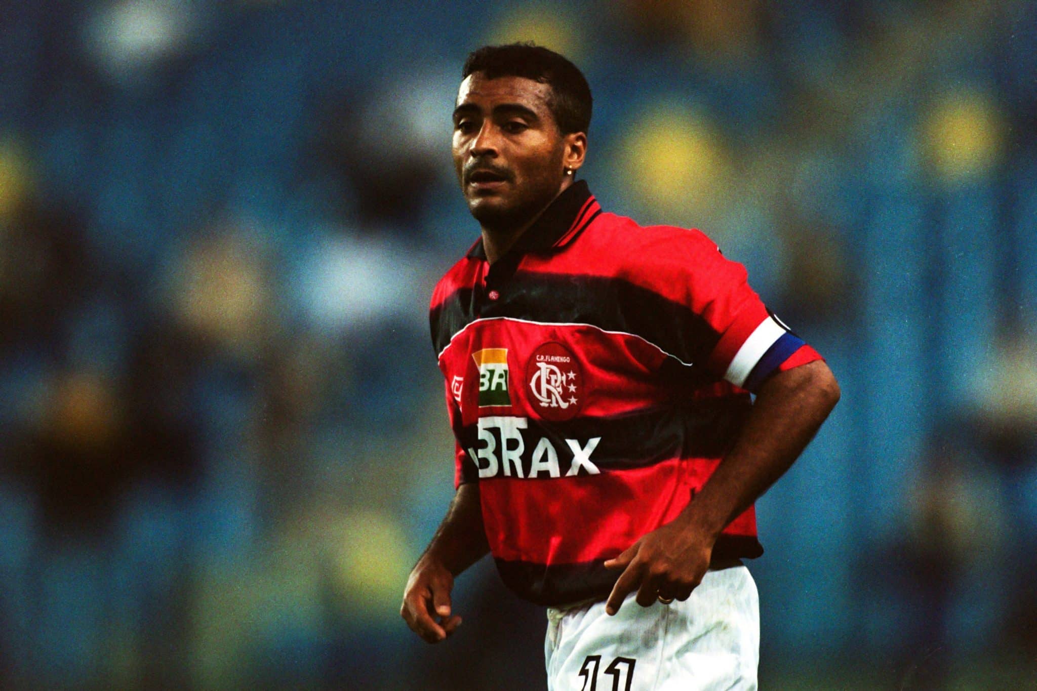 Rom&aacute;rio em a&ccedil;&atilde;o pelo Flamengo no Torneio de Gelderland, em 1998