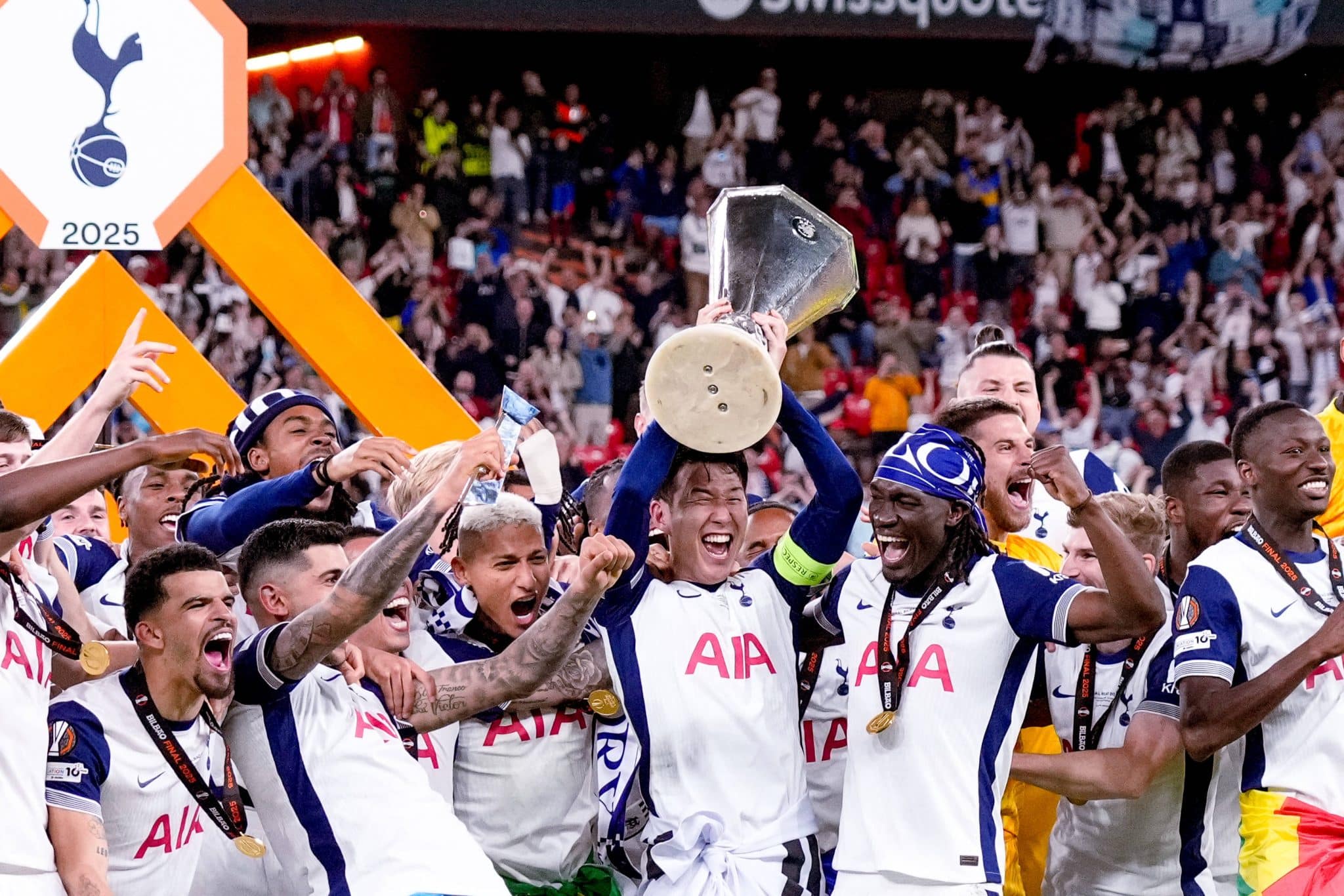 Tottenham foi campe&atilde;o da Europa League em 2025 (Foto: Imago)