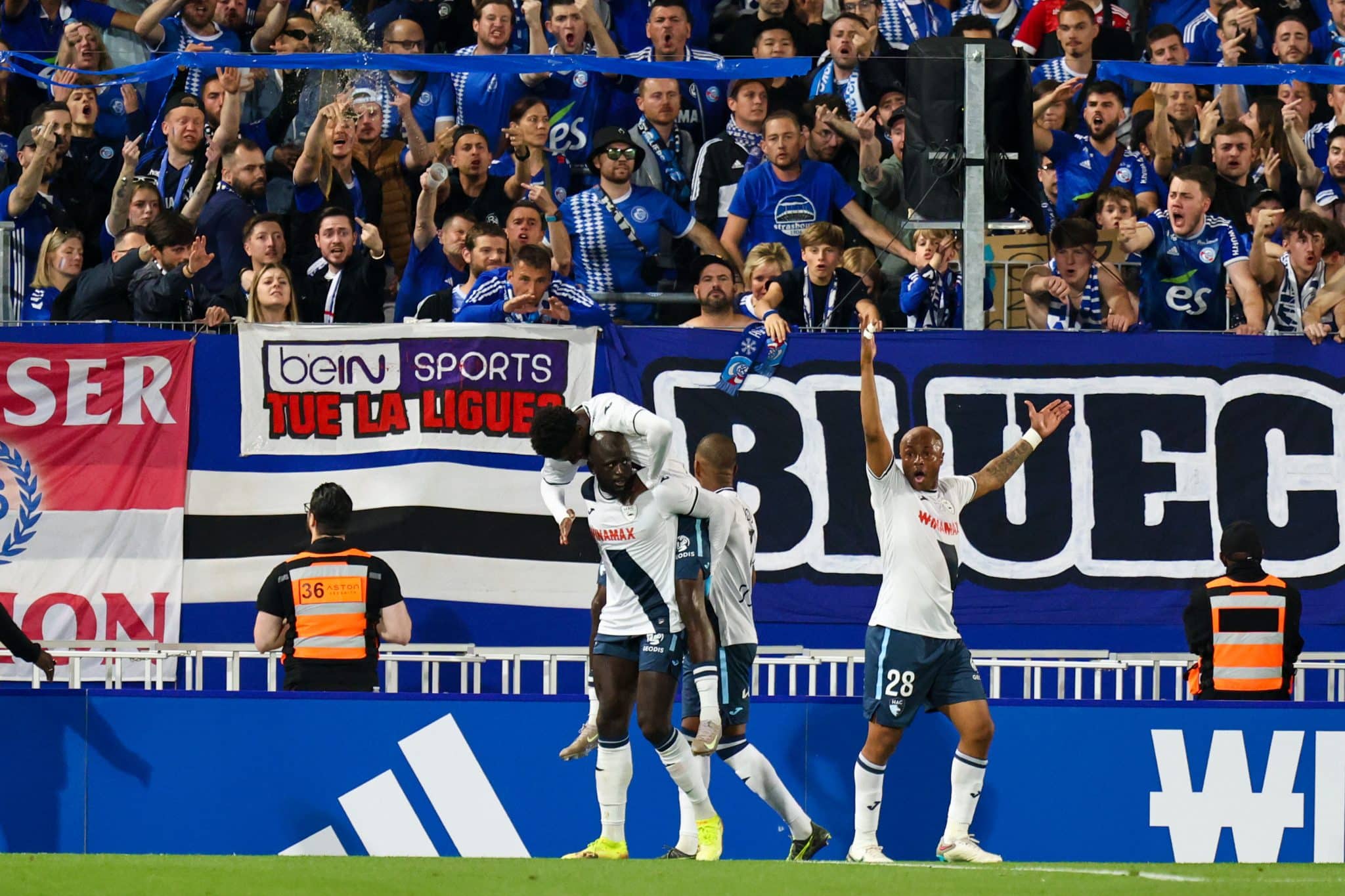 Toure comemora gol de p&ecirc;nalti pelo Le Havre Foto: (Icon Sport)