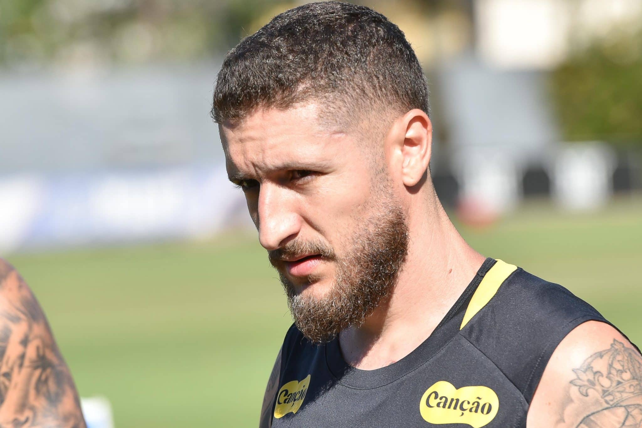 Z&eacute; Rafael em campo no CT Rei Pel&eacute;