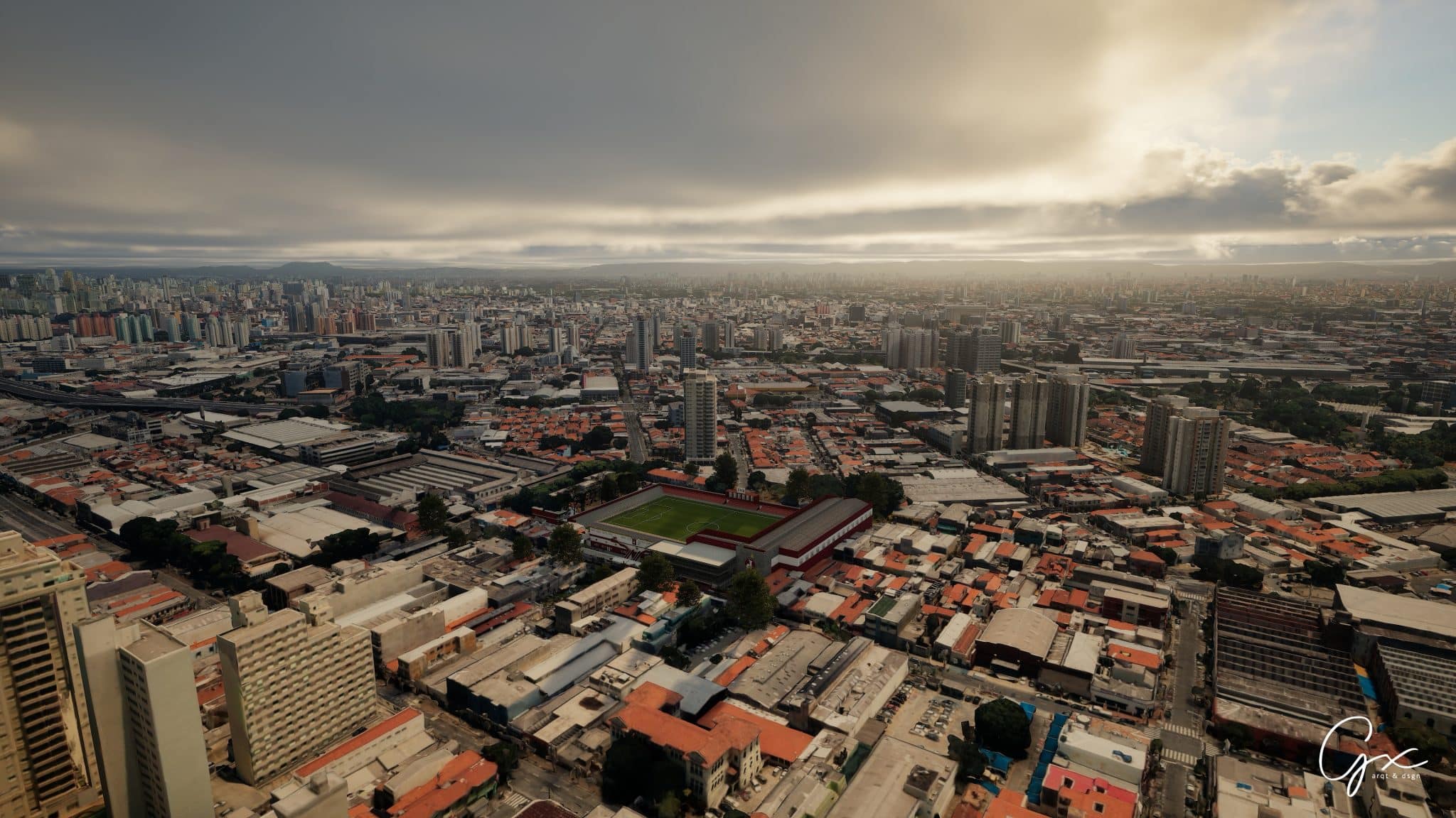 Imagem a&eacute;rea de como ficaria a Rua Javari