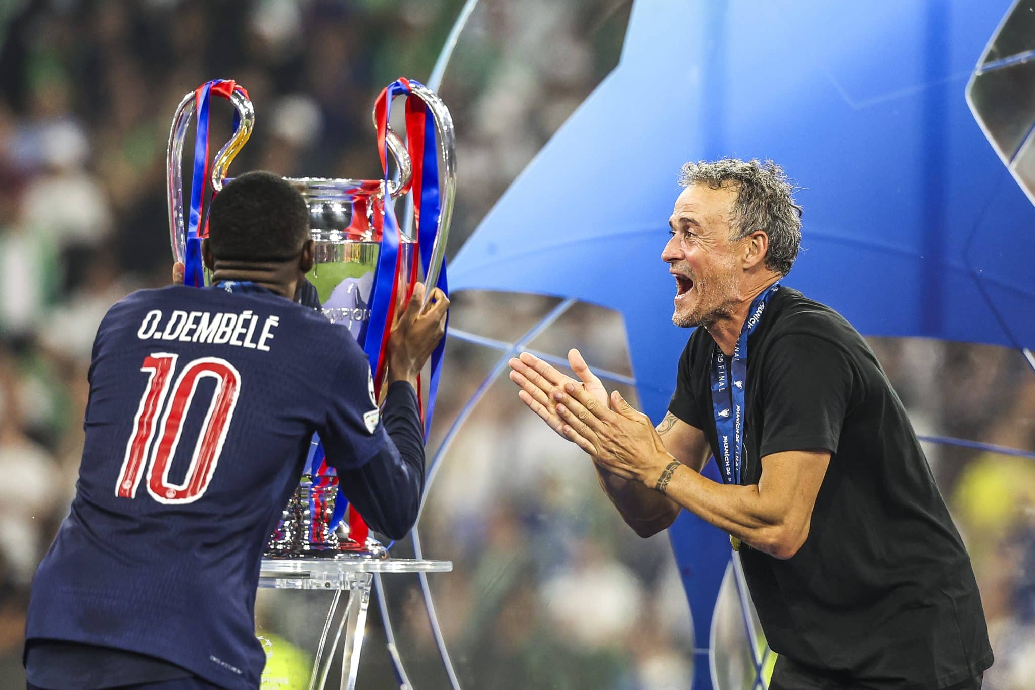 Dembel&eacute;, a ta&ccedil;a da Liga dos Campe&otilde;es e Luis Enrique