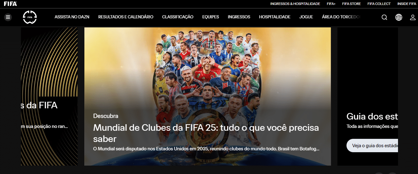 Fifa se refere ao torneio como Mundial de Clubes no site em portugu&ecirc;s
