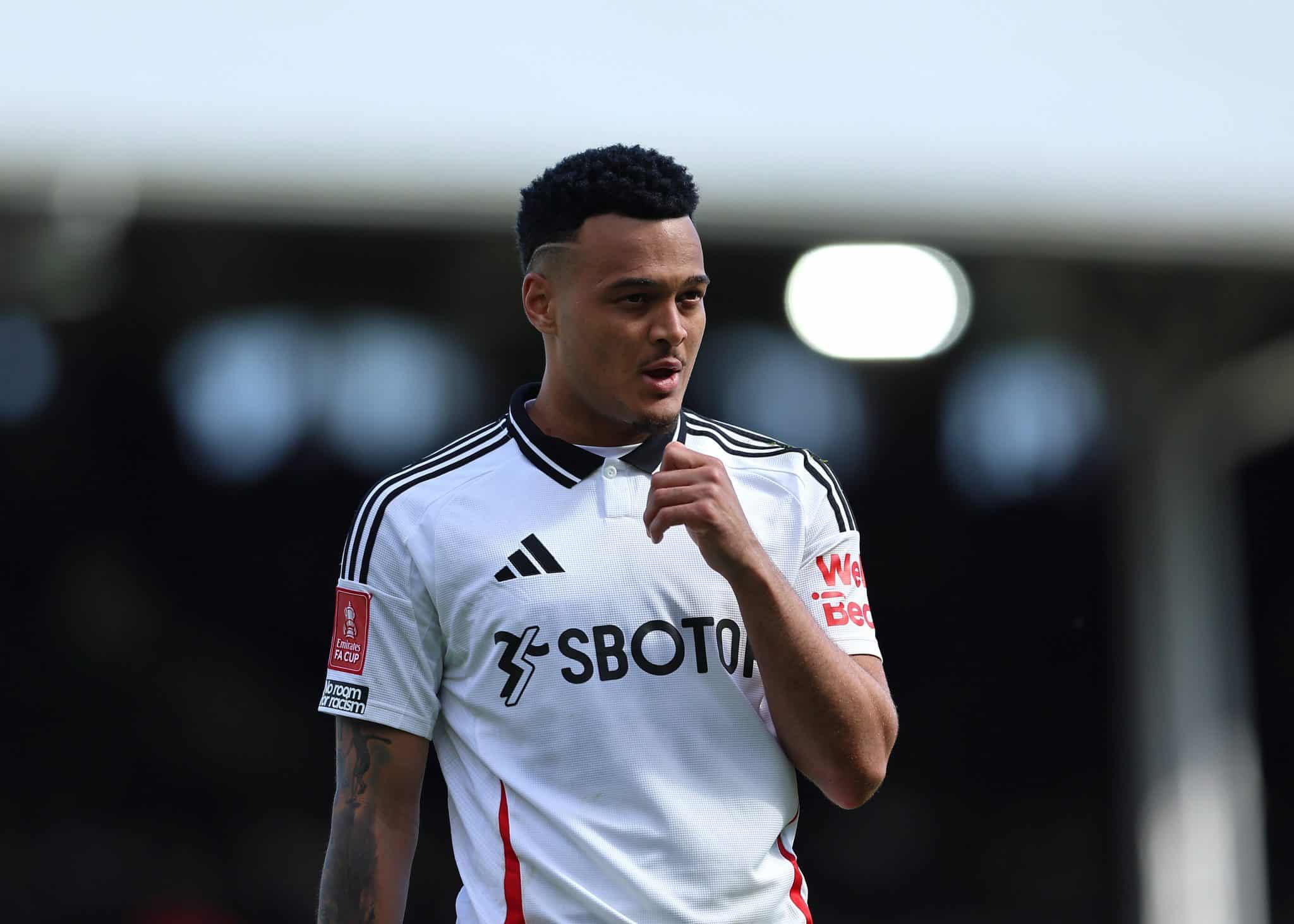 Rodrigo Muniz no Craven Cottage em jogo do Fulham contra o Crystal Palace