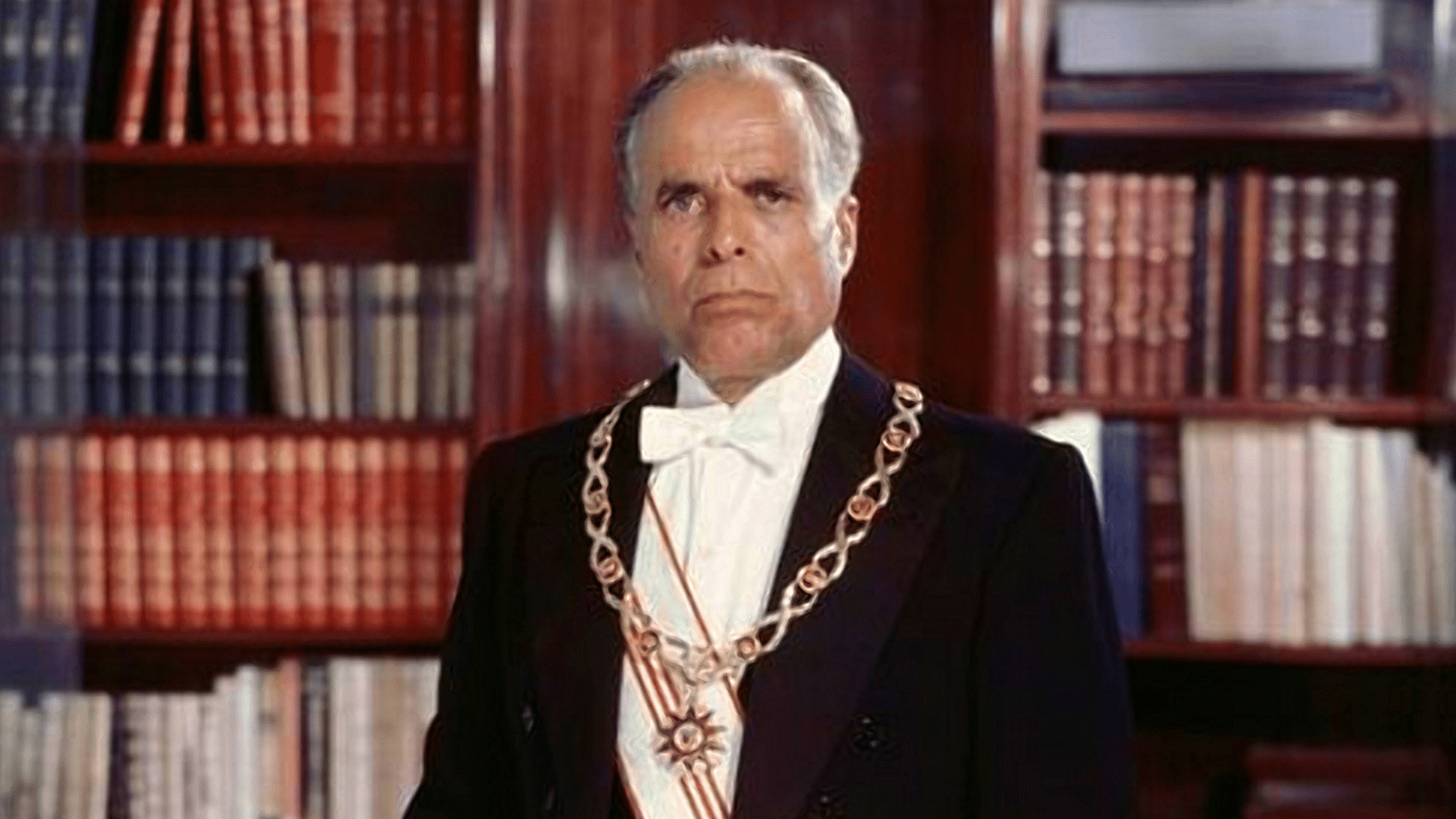 Habib Bourguiba como presidente da Tun&iacute;sia