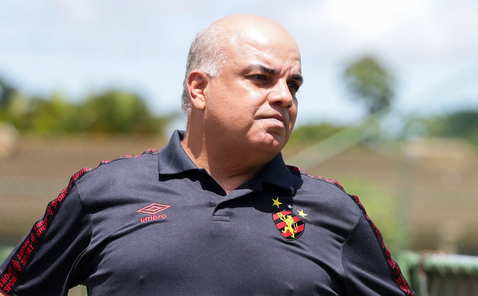 Yuri Rom&atilde;o, presidente do Sport, no CT do Clube