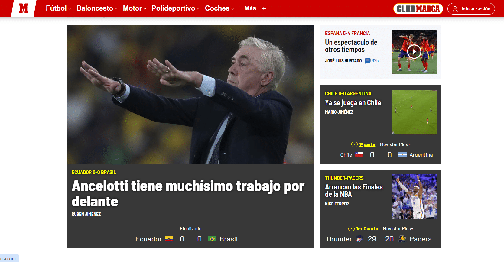 "Marca" diz que Ancelotti ter&aacute; "muito trabalho pela frente"