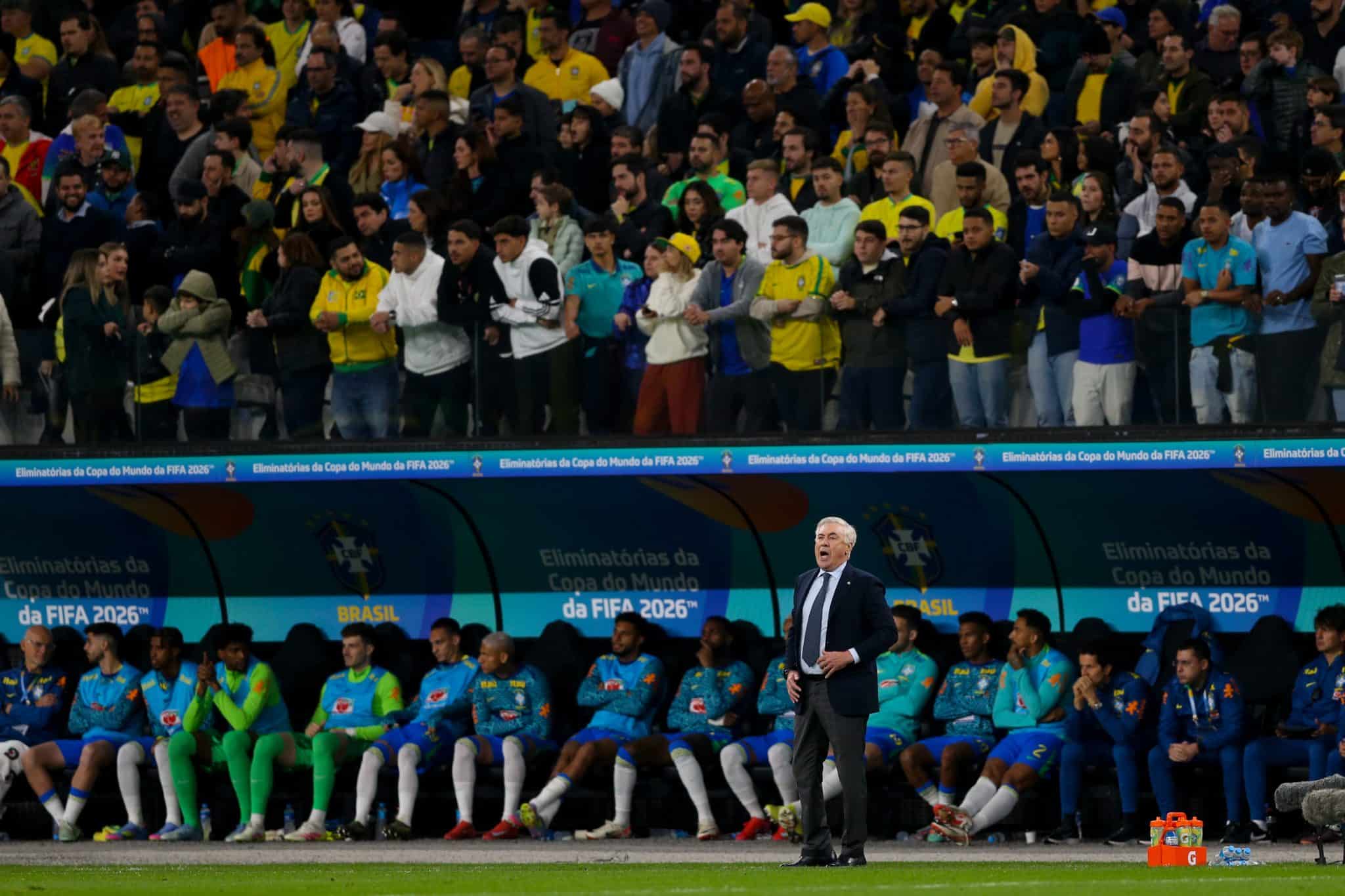 Carlo Ancelotti, em sua estreia em casa pela Sele&ccedil;&atilde;o
