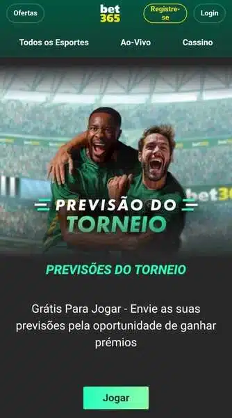 Captura de tela da &ldquo;Promo&ccedil;&atilde;o do Torneio&rdquo; da Bet365 no Mundial de Clubes