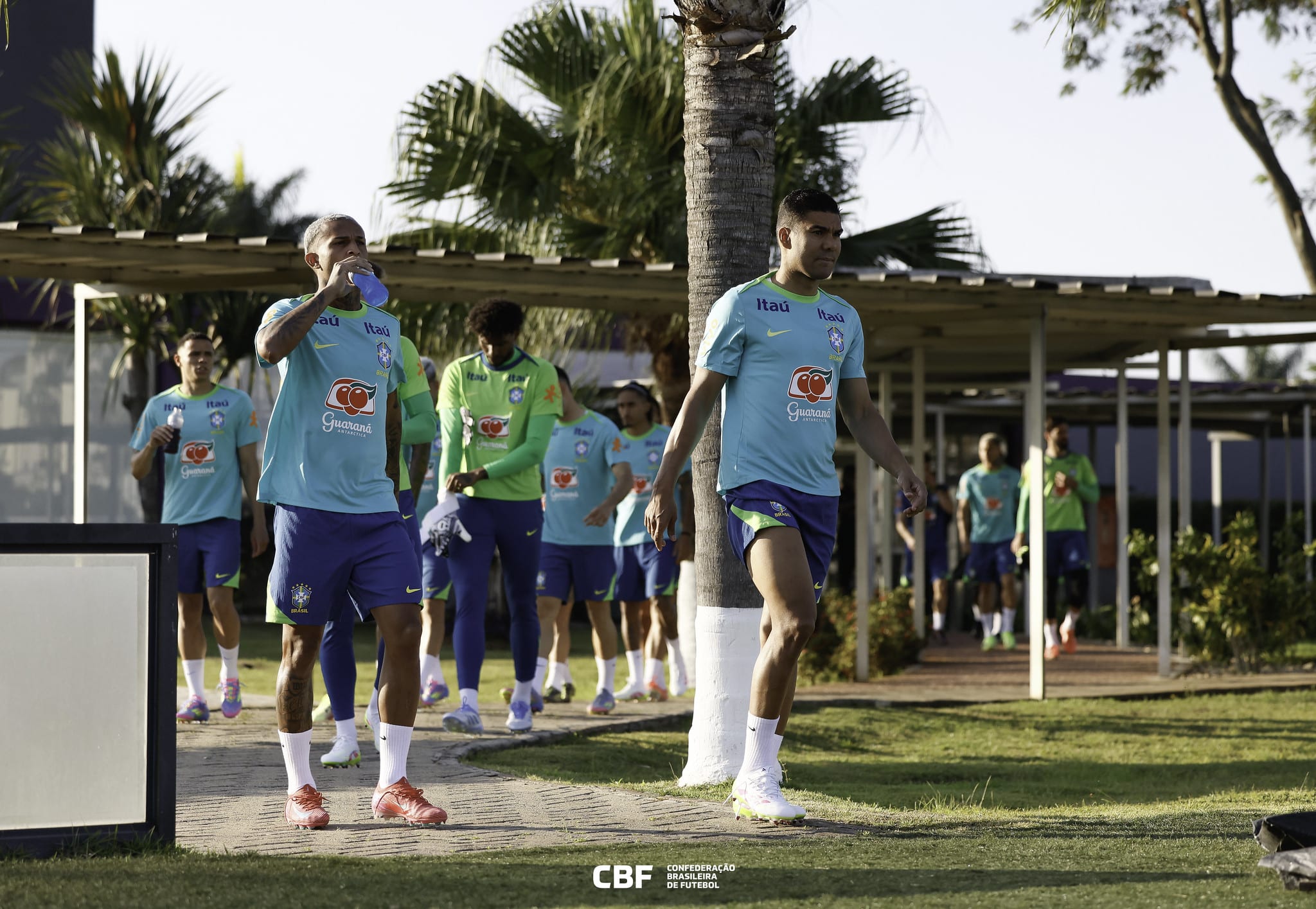 Casemiro, no treino da Sele&ccedil;&atilde;o