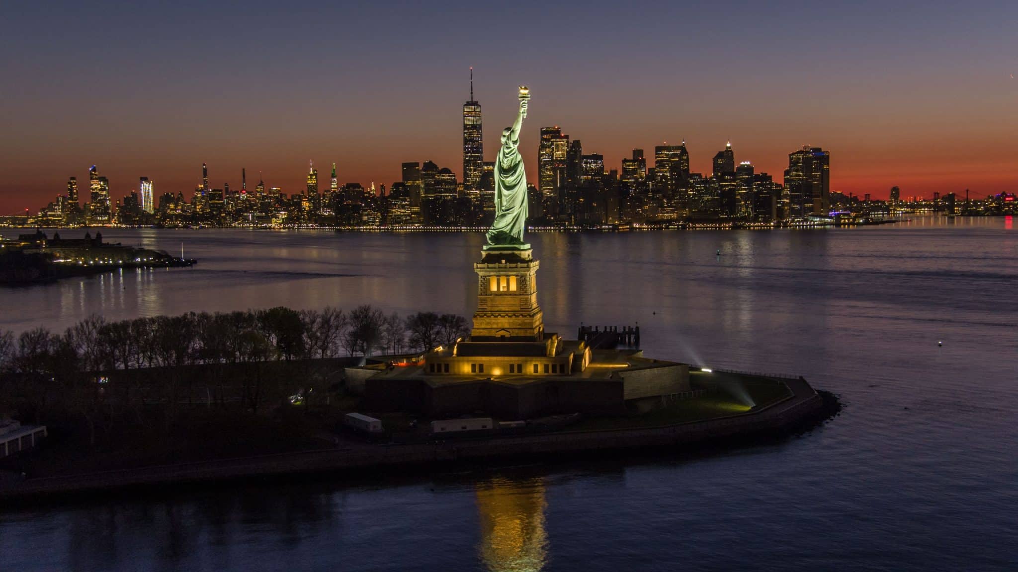 Est&aacute;tua da Liberdade, em Nova York