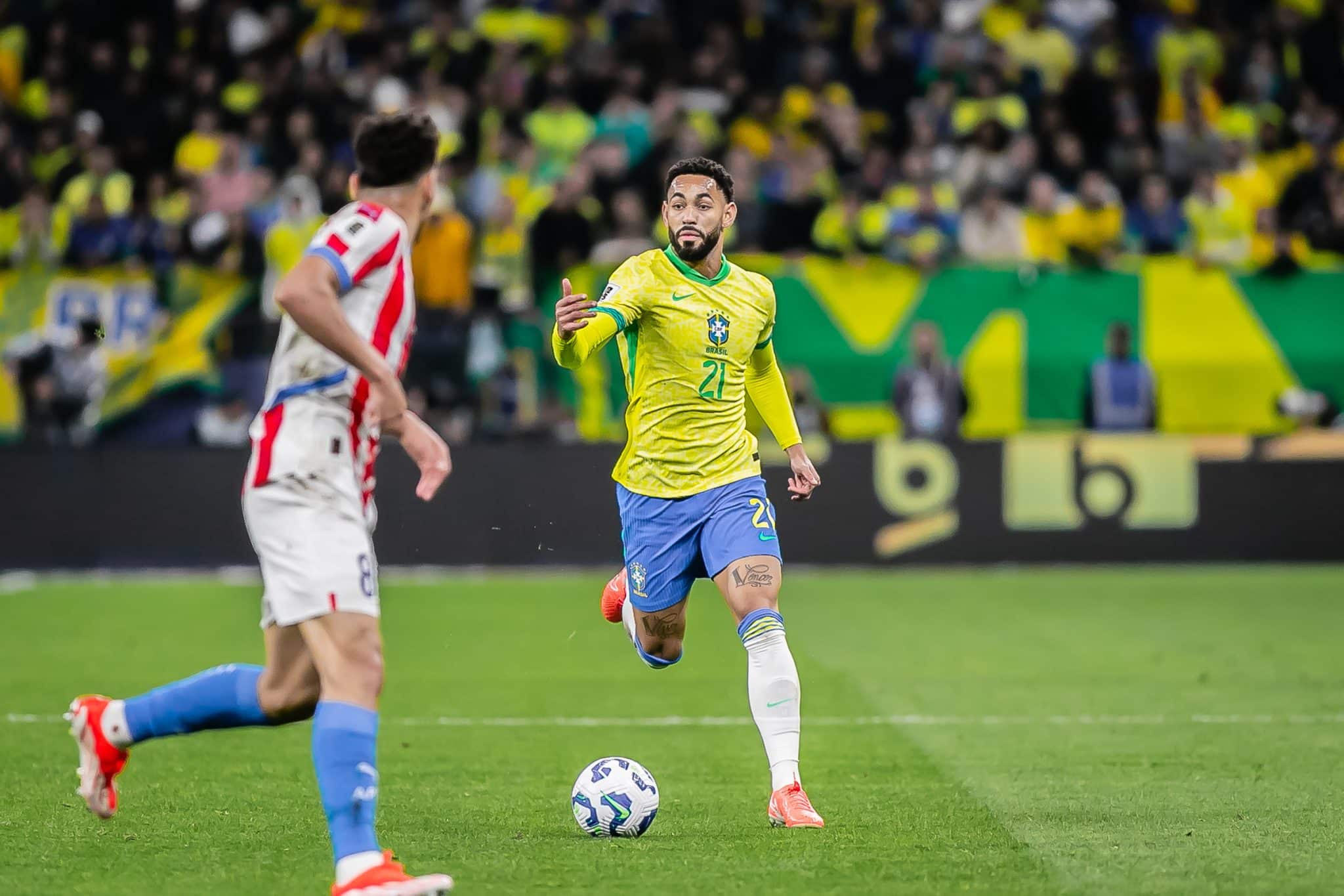 Matheus Cunha em a&ccedil;&atilde;o pela sele&ccedil;&atilde;o brasileira