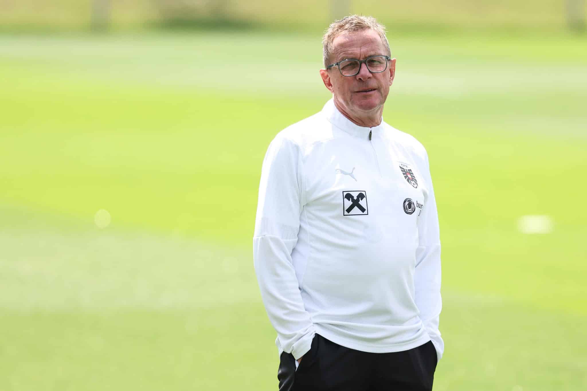 Ralf Rangnick, t&eacute;cnico da sele&ccedil;&atilde;o austr&iacute;aca