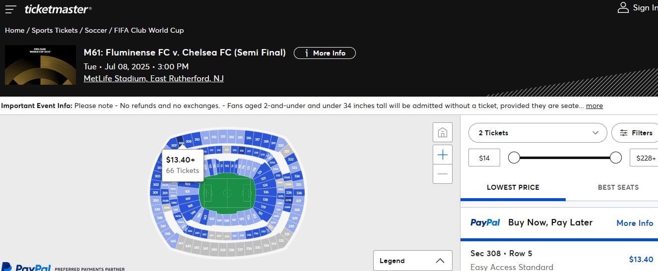 Ingresso para Fluminense x Chelsea custa menos de US$ 14 (Foto: Reprodu&ccedil;&atilde;o)