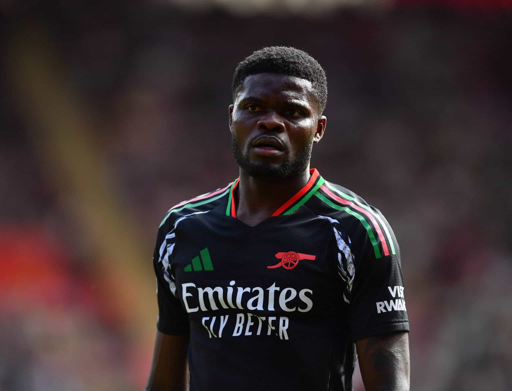 Thomas Partey em jogo do Arsenal