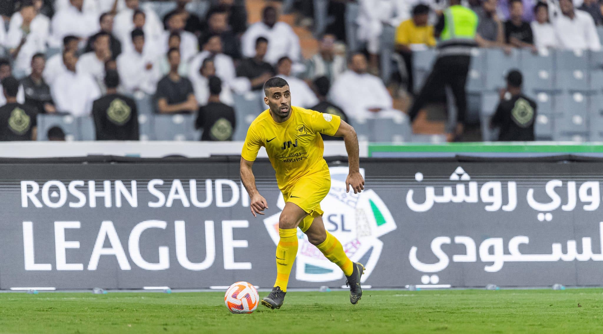 SAFF Roshn Saudi Pro League 2023-24 Match Day 12 Abderrazak Hamdallah of Al Ittihad FC during their Match Day 12 of the