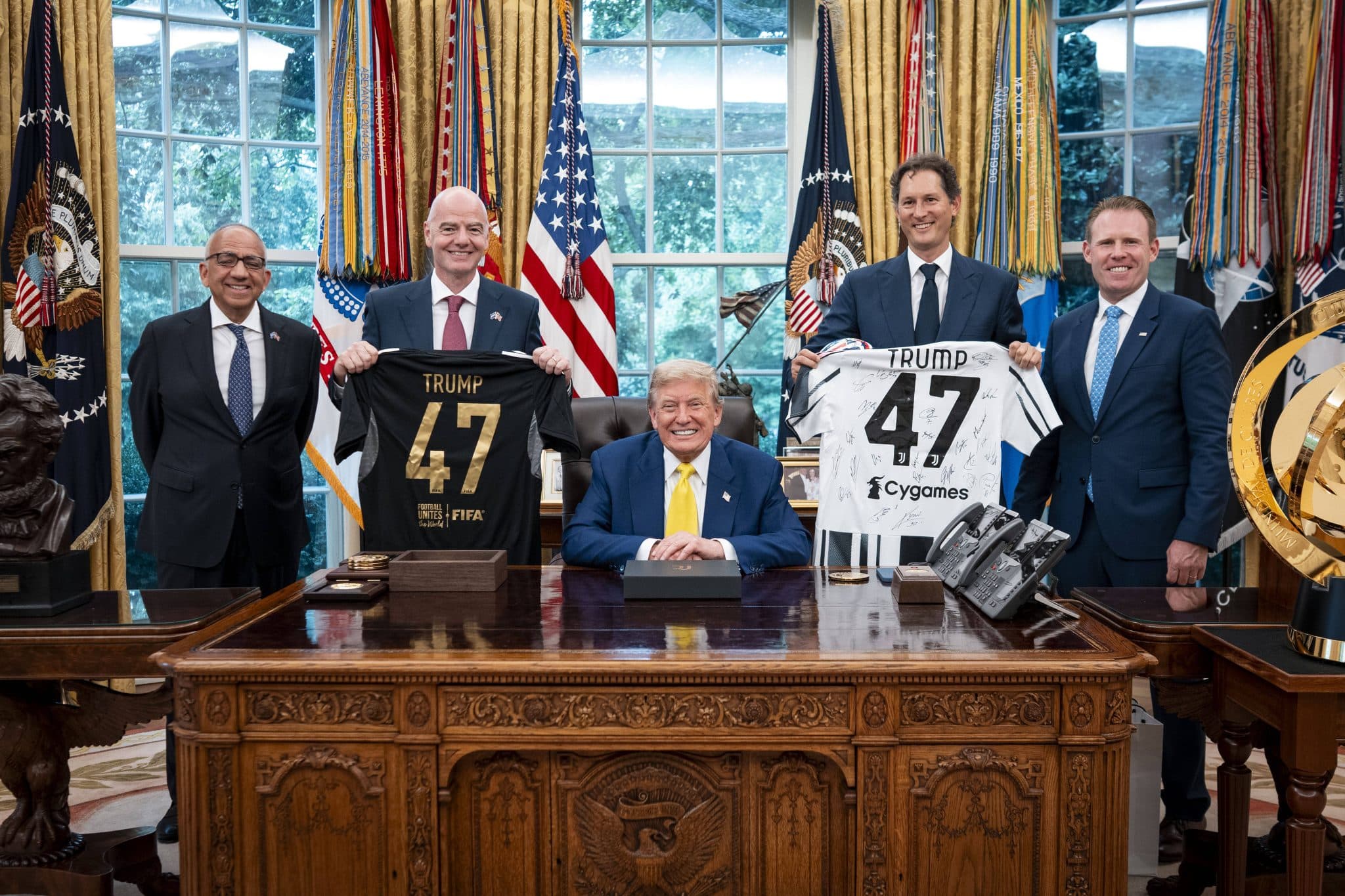 President Trump Holds a Meeting with Members of the Juventus Soccer Club