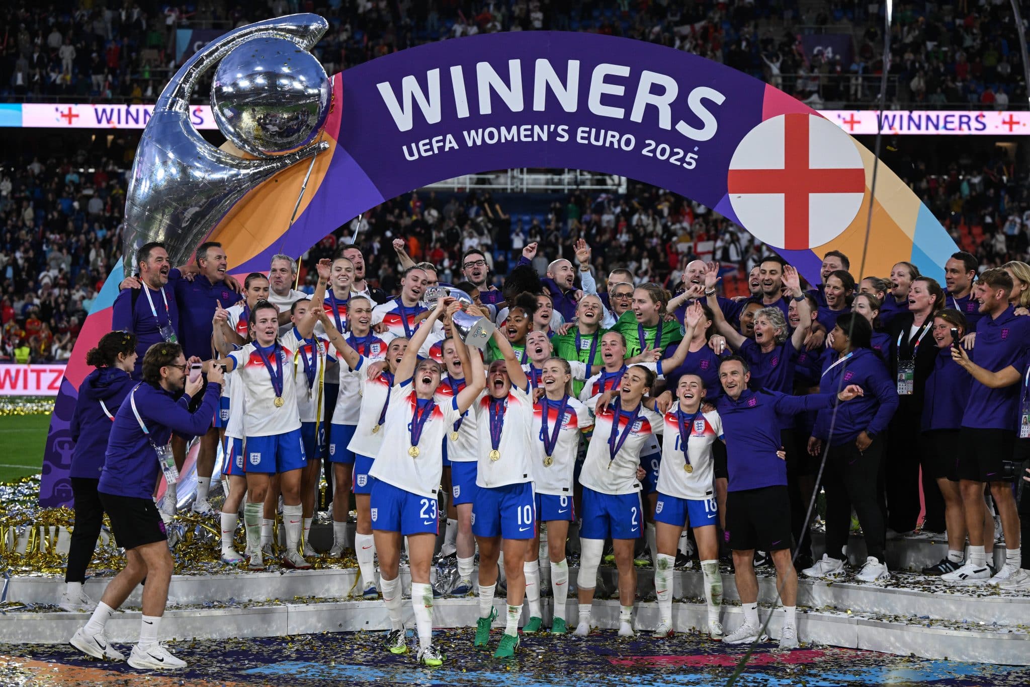 Cm Basilea 27/07/2025 &ndash; finale Europeo femminile 2025 / Inghilterra-Spagna / foto Cristiano Mazzi/Image nella foto: Ingh