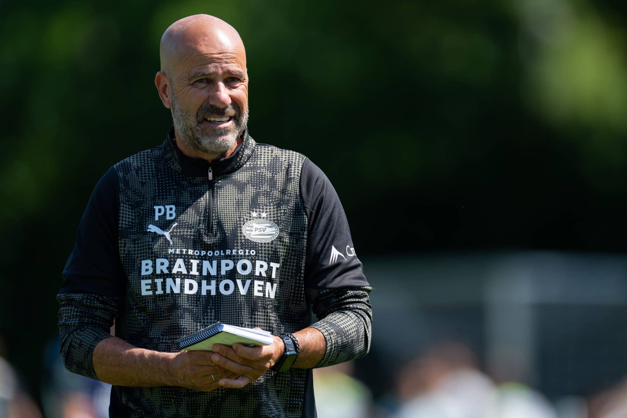 O t&eacute;cnico Peter Bosz, do PSV
